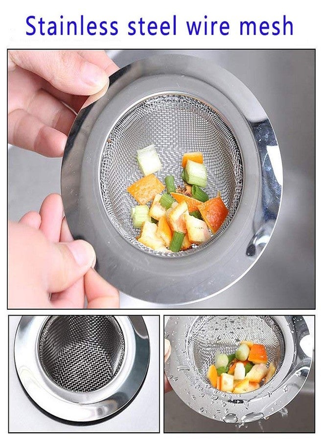 MobFest® Rustproof Stainless Steel Heavy Duty Kitchen Sink Drain Strainer Food Waster Hair Catcher Filter Basket Basin Stopper Trap, 11.5 cm (2) - Image 4