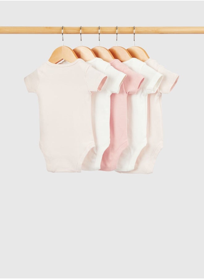 mothercare - Short-Sleeved Bodysuits - 5 Pack - Image 1