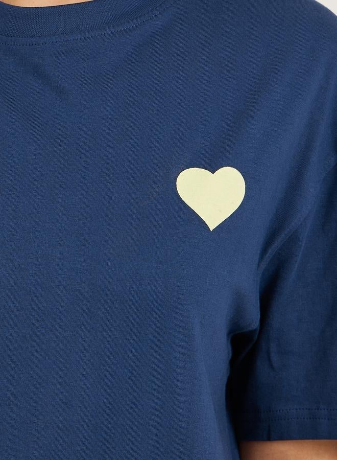 Styli Slogan Print Dropped Shoulder Oversized T-Shirt - Image 4