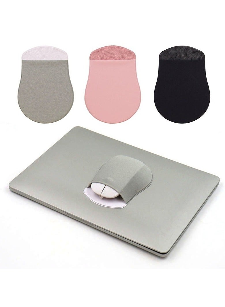 Universal Stick-On Mouse Pouch | Reusable Adhesive Wireless Mouse Holder | No Glue Residue | Compatible with Slim Mice & Tablets | Portable Travel Organizer for Office, Home, Laptop Bags 