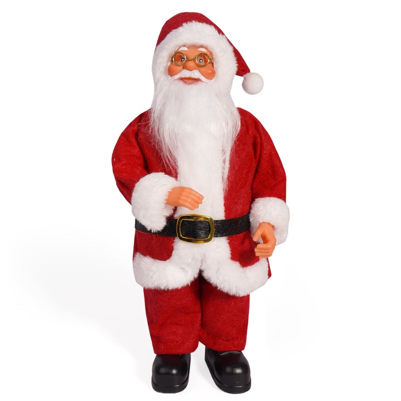 Generic 12 Inch Santa Claus Decoration Festive Realistic Left Side Display Personalized Christmas Decoration Holiday Decor 