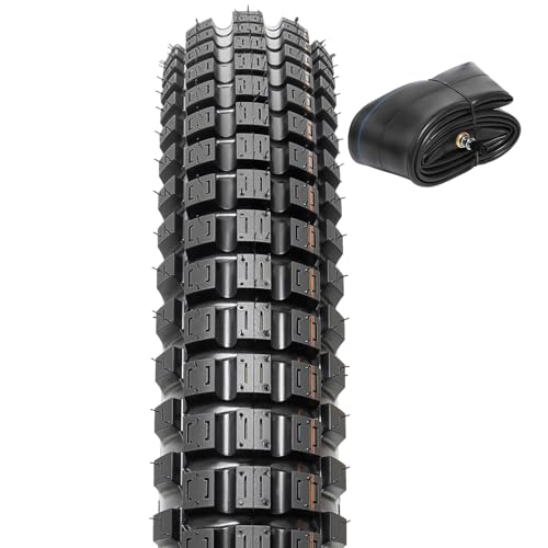 PaoWin 2.75-19 4PR TT 43P Dirt Bike Front/Rear Tire and Heavy Duty Inner Tube Compatible with 2.75-19 Off Road Pit Bike/Motorcycle Tires(P-2011) - Image 1