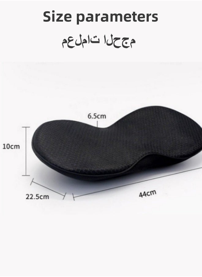 Generic - Car Seat Cushion Multi-Use Memory Foam Car Seat Pad & Lumbar Support Pillow For Car Sciatica & Lower Back Pain Relief Car Seat Cushions For Driving Road Trip Essentials For Drivers (Black) - Image 1