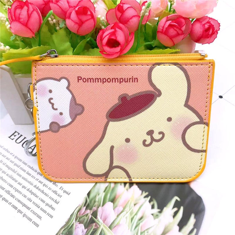 Cartoon Kurome Cinnamon Dog Pudding Dog Gemini Card Holder Id Coin Purse Integrated Keychain Storage Pendant - Image 1