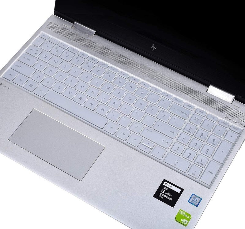 imComor غطاء لوحة مفاتيح لجهاز HP لابتوب 15.6 15-dw 15-dy 15-da/db 15-ef 15-bs/bw 15t 15z 15t-dy200 15t-dw300 15-db0011dx/HP Pavilion x360 15.6"/HP Envy 17 17.3 17t 17M 17-by 17-bs 17-bw/غطاء لوحة مفاتيح، شفاف - Image 3