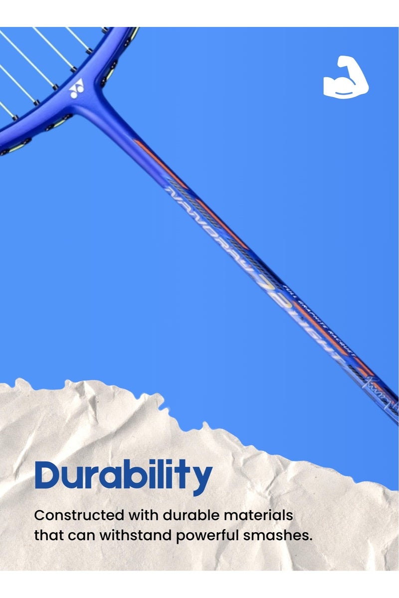 Yonex Nanoray 72 Light Strung Badminton Racquet | Ultra-Light 5U Graphite | Aero-Box Frame | Perfect for Speed and Intermediate Players - Image 2