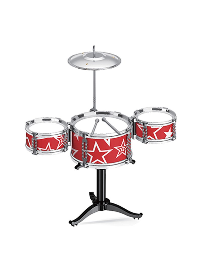 Little Story - Kids Drum Set Musical Instrument - Red - Image 1