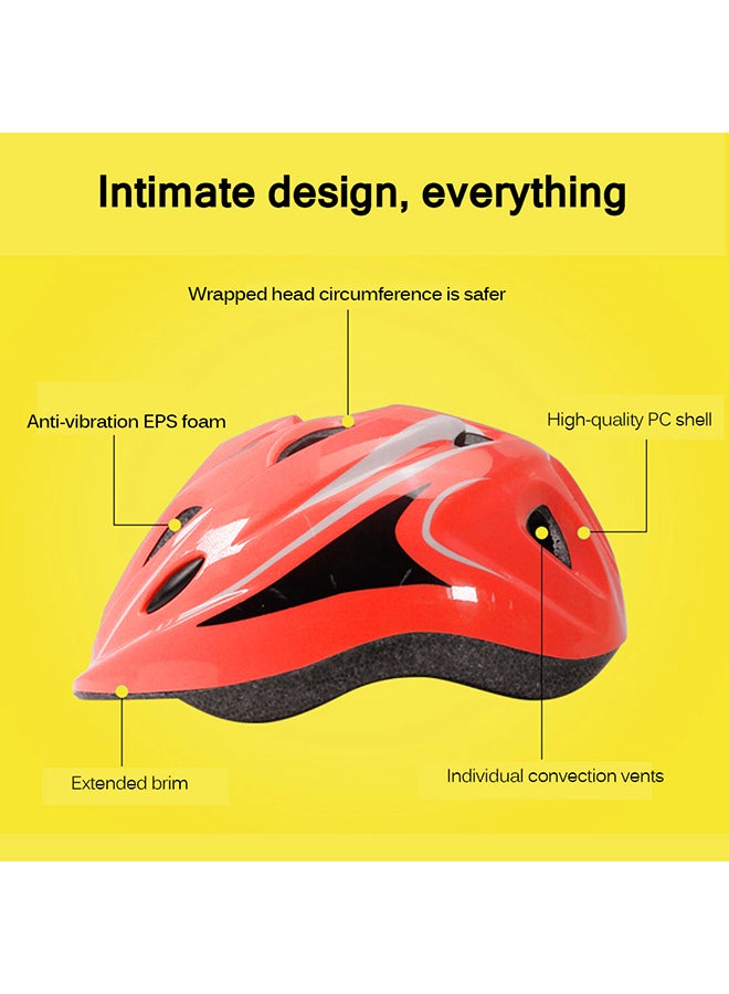 Adjustable Anti Vibration Extended Brim Intimate Design Sports Helmet For Kids 30x6.5x9cm