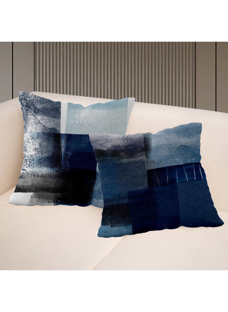 FASHION HOME مجموعة من 4 أغطية وسائد مزخرفة لديكور غرفة المعيشة والحديقة الخارجية  - Image 3