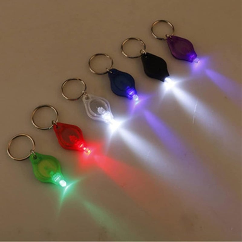 Boxonly Mini UV Keychain Flashlight – 10PC Compact LED Torch for Money Detection - Image 4