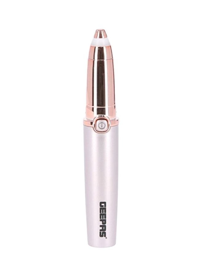 GEEPAS Eyebrow Trimmer- GLS86040, Ergonomic Design With Precision Tip And Comfortable Grip, Equipped Built-In Light Indicator Rose Gold - Image 2
