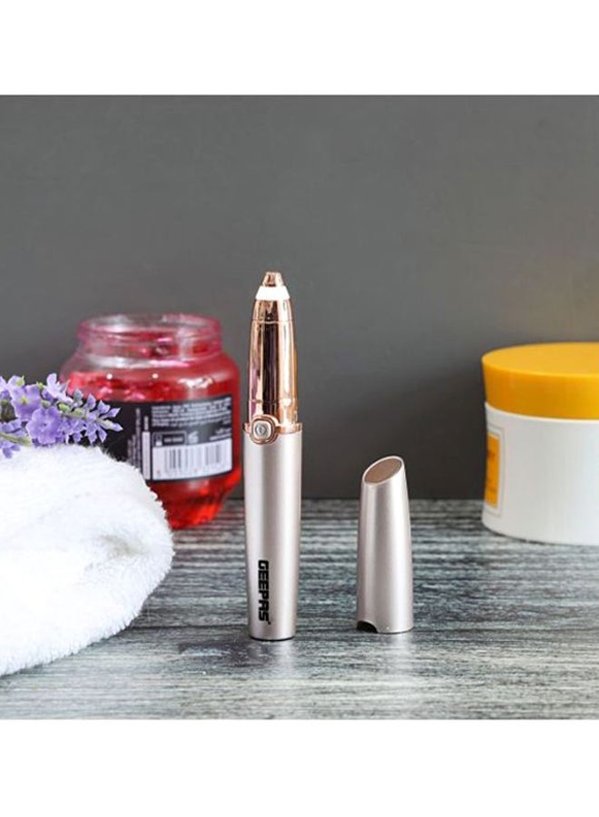 GEEPAS Eyebrow Trimmer- GLS86040, Ergonomic Design With Precision Tip And Comfortable Grip, Equipped Built-In Light Indicator Rose Gold - Image 4