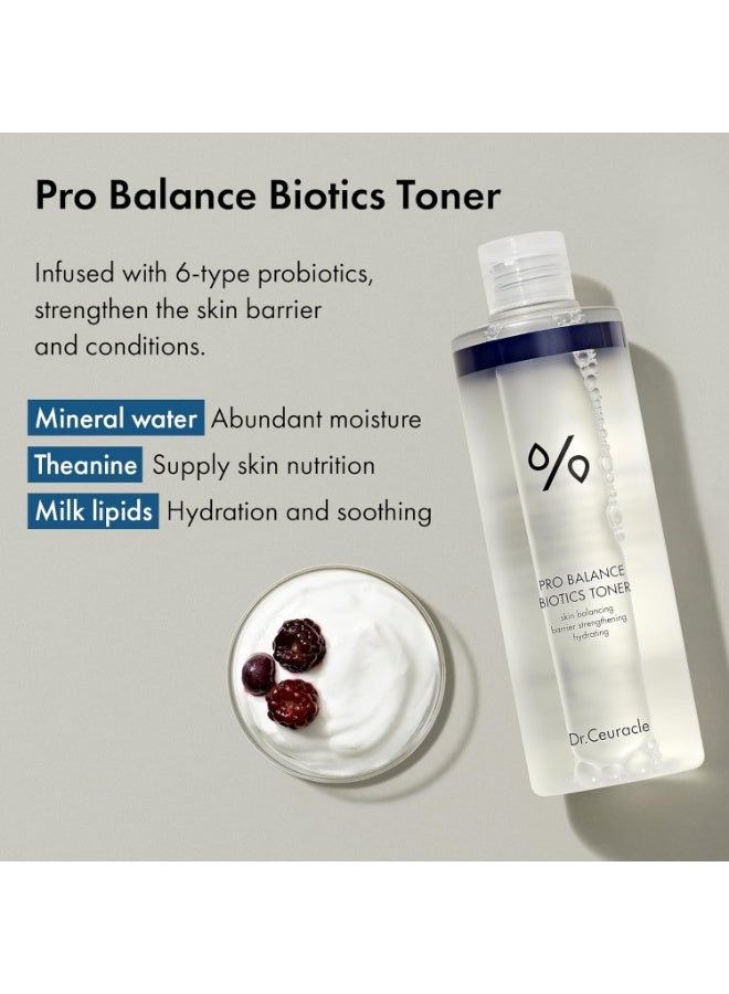 Dr. Ceuracle Dr.Ceuracle Pro Balance Biotics Toner - pH Balance Hydrating Daily Toner for Face, Fragrance-Free Korean Skincare Facial Toner with 6-Probiotics, Theanine, Milk Lipids (300ml / 10.14 fl. oz.) - Image 3