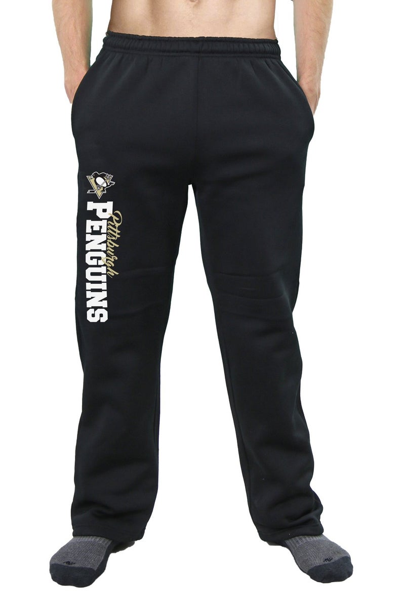 Calhoun NHL Mens Polyfleece Sweatpants (Pittsburgh Penguins, Large) - Image 3