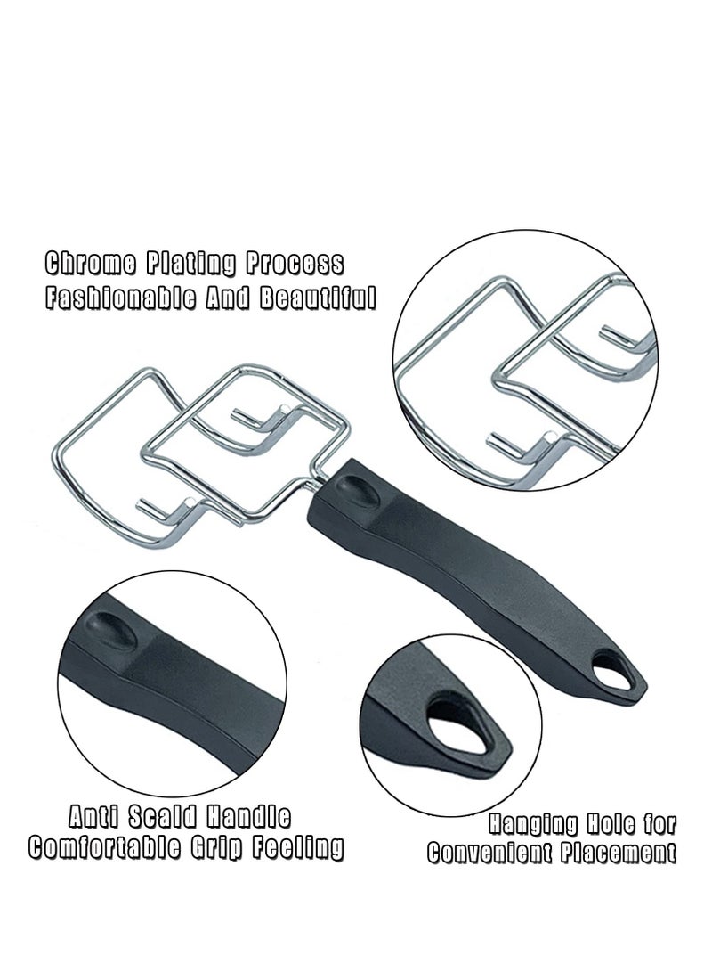 SYOSI أداة استخراج صينية الفرن متعددة الوظائف، صينية قلاية هوائية ومجفف، مقبض مقاوم للحرارة، إزالة سريعة للصواني والشواء من فرن التحميص الهوائي - Image 5