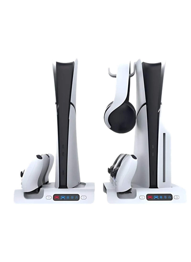 iPega Vertical RGB Cooling and Charging Stand for Slim PS5 Console (Disc and Digital)