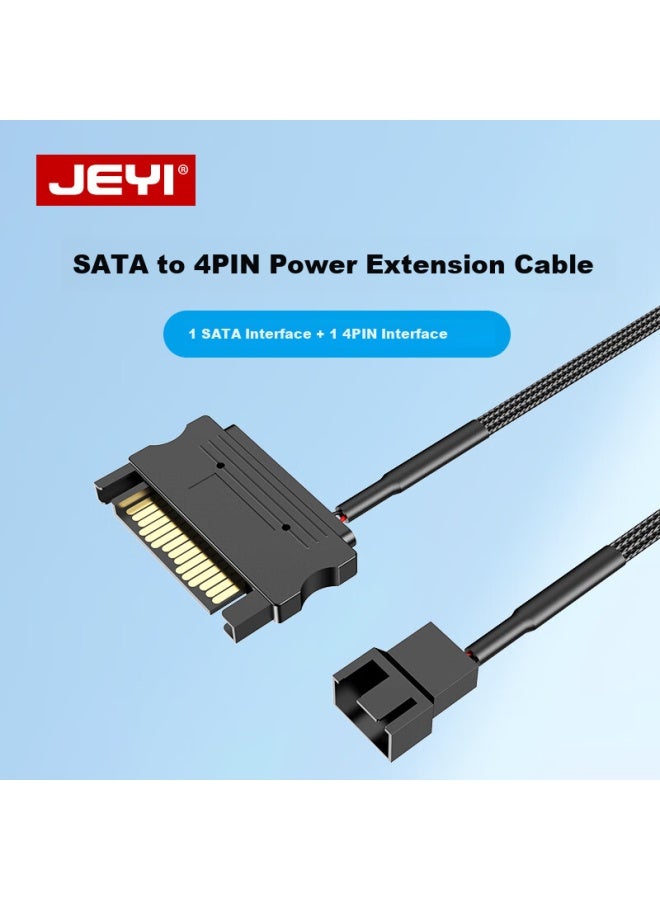 Jeyi Sata 15Pin To Case Fan 4Pin 1 Port S-Fan1