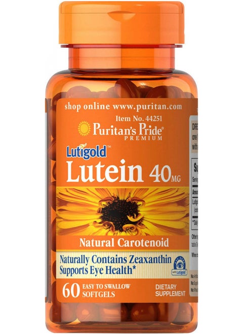 Lutein 40 Mg With Zeaxanthin Helps Support Eye Health* Whole Bean 60 Ct