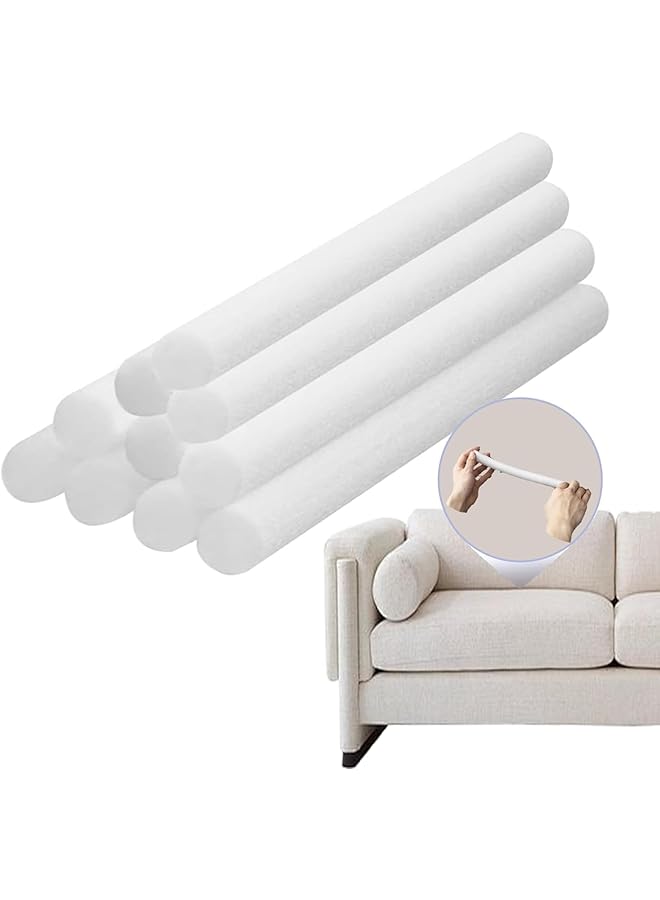 10 قطع عصي رغوة غير قابلة للانزلاق لأغطية الأرائك القابلة للتمدد، 25 سم قبضة رغوة لأغطية مرنة، حشو فراغ الأريكة، تركيب سهل، مناسب للأرائك، والكراسي، والكرسي المتحرك، قطر 26-27 مم