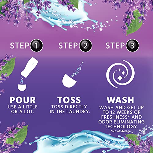 Purex Crystals In-Wash Scent Booster, Lavender Blossom, 21 oz (Pack of 4), Long-Lasting Freshness & Odor Elimination Technology - Image 5