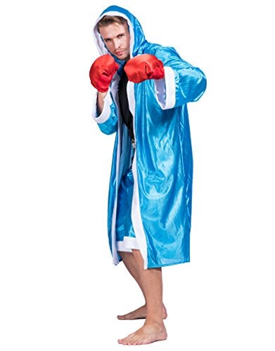 EraSpooky Mens Adult Boxer Halloween Boxing CostumeBlue OneSize - Image 1