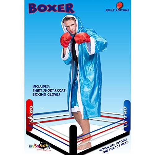EraSpooky Mens Adult Boxer Halloween Boxing CostumeBlue OneSize - Image 3