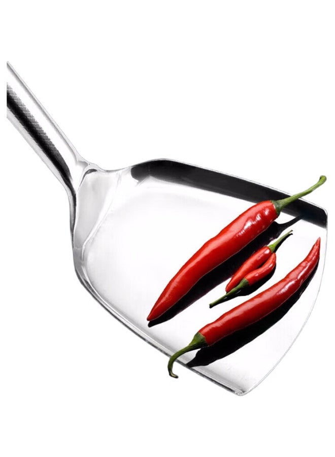 Yata Stainless Steel Spatula, Cooking Spatula With Extended Handle, Kitchen Spatula, Large Iron Wok Spatula, Stainless Steel Wok Spatula, 52Cm - Image 1