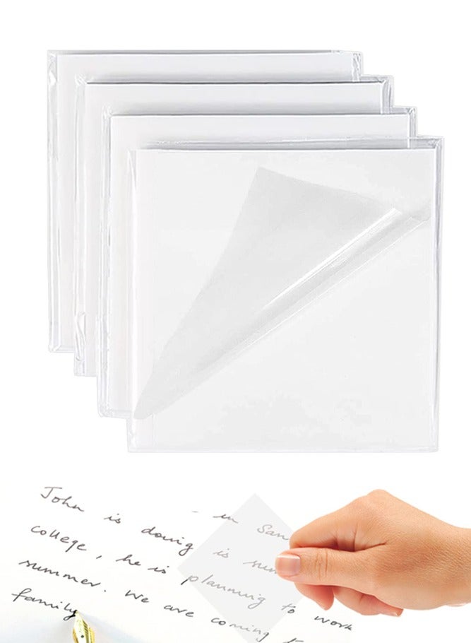 NIIMBOT 1000 Sheets Transparent Sticky Notes, 75x75mm Clear Adhesive Post-It Notes for Reading, Writing, Notes, Page Flags, Book Markers, Study Office School Supplies (20 Pack) - Image 5