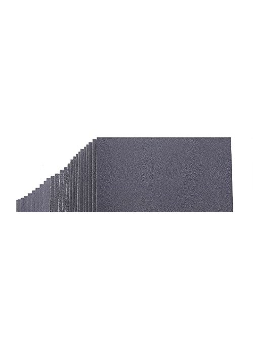Generic Sarrah Emery paper 100 Grit Wet Dry Waterproof Sandpaper 9x11 Black 05 Pcs  - Image 5