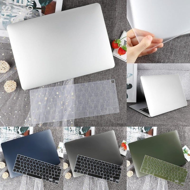 Tech Trendz Ultra Thin Soft Cover Compatible with MacBook Pro 13 Inch (Model M2 A2338 / M1 A2338 / A2289 / A2251 / A1706 / A1989 Frosted Protector Case with Keyboard Cover (White) - Image 4