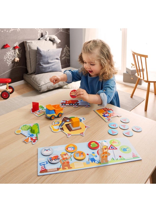 HABA My Very First Games Building Site - Cooperative Learning Kids Game, Toddler Learning Activities & Games For 2+ Year Olds, Games With Toy Trucks - Image 2