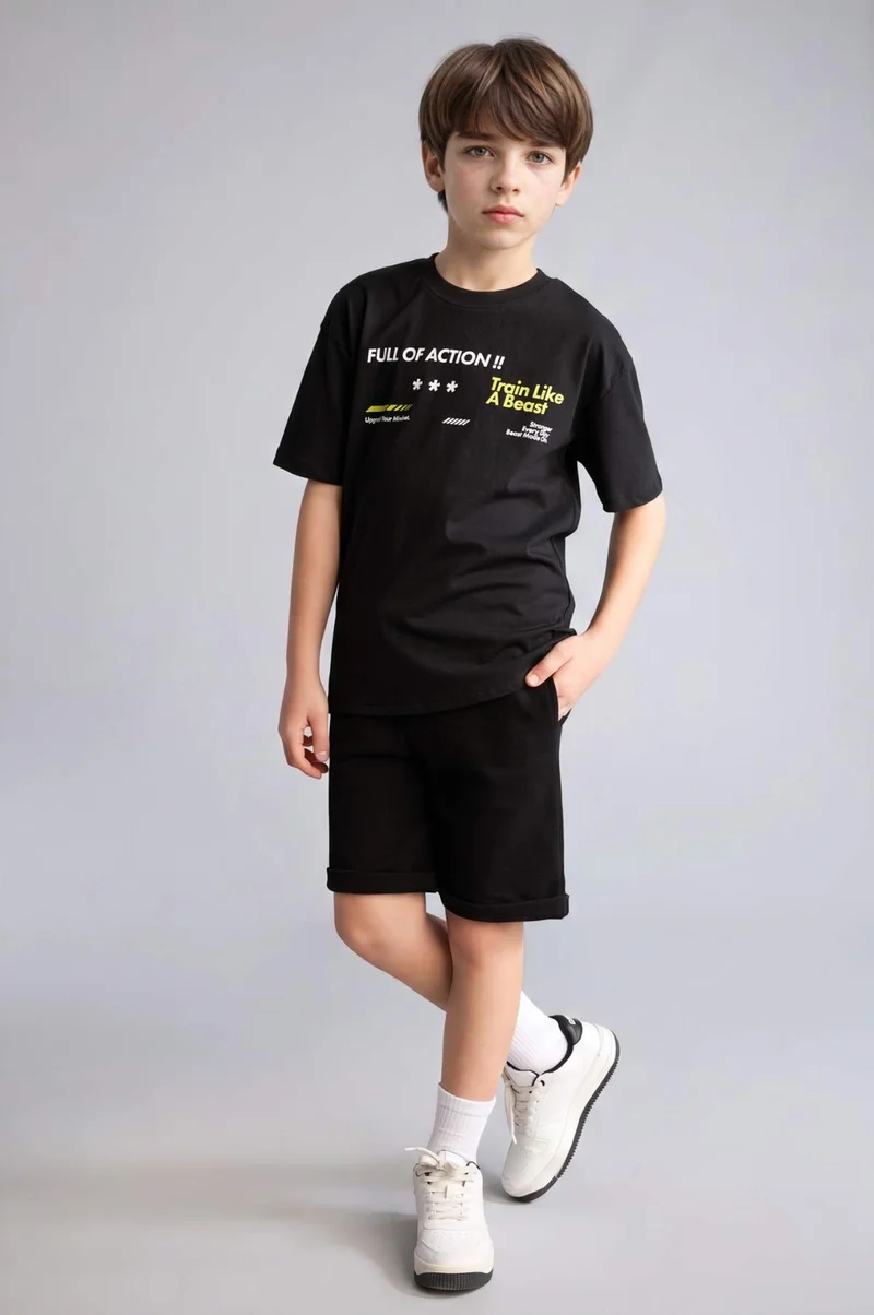 ديفاكتو Boy Cotton Regular Fit Shorts