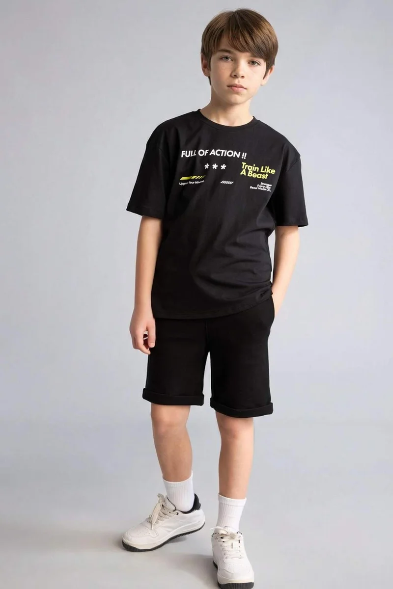 ديفاكتو Boy Cotton Regular Fit Shorts