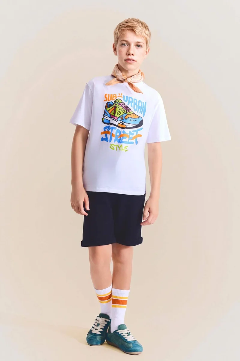 ديفاكتو Boy Cotton Regular Fit Shorts