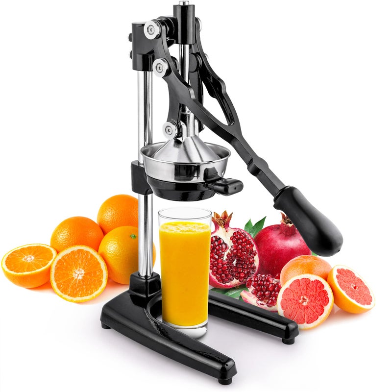 Zulay Kitchen Extra Tall Citrus Press Manual Juicer - Manual Orange Juice Squeezer, Fits Tumblers, Tall Glasses and Cups - Fruit Press & Juice Press, Juice Presser Machine & Citrus Juicer Manual - Image 1