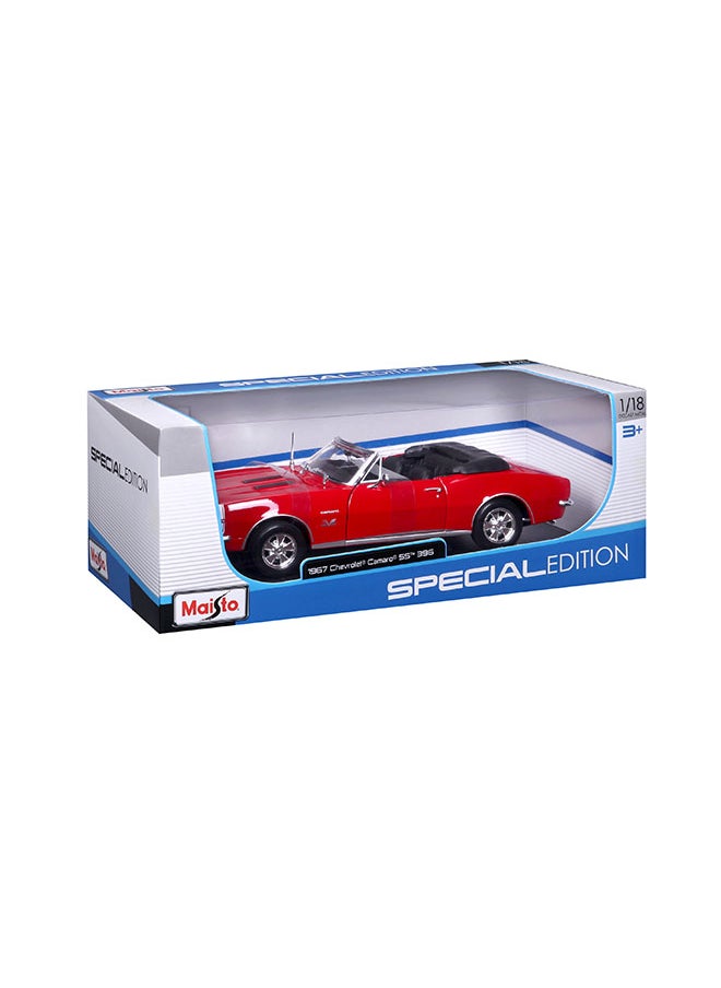Maisto 1:18 Se (A)-1967 Chevrolet Camaro Ss 396 Convertible Red Officially Licensed Scaled Replicas of Collectible Diecast Metal Models with Exquisite Interior & Exterior Detailing for All Ages  - Image 2