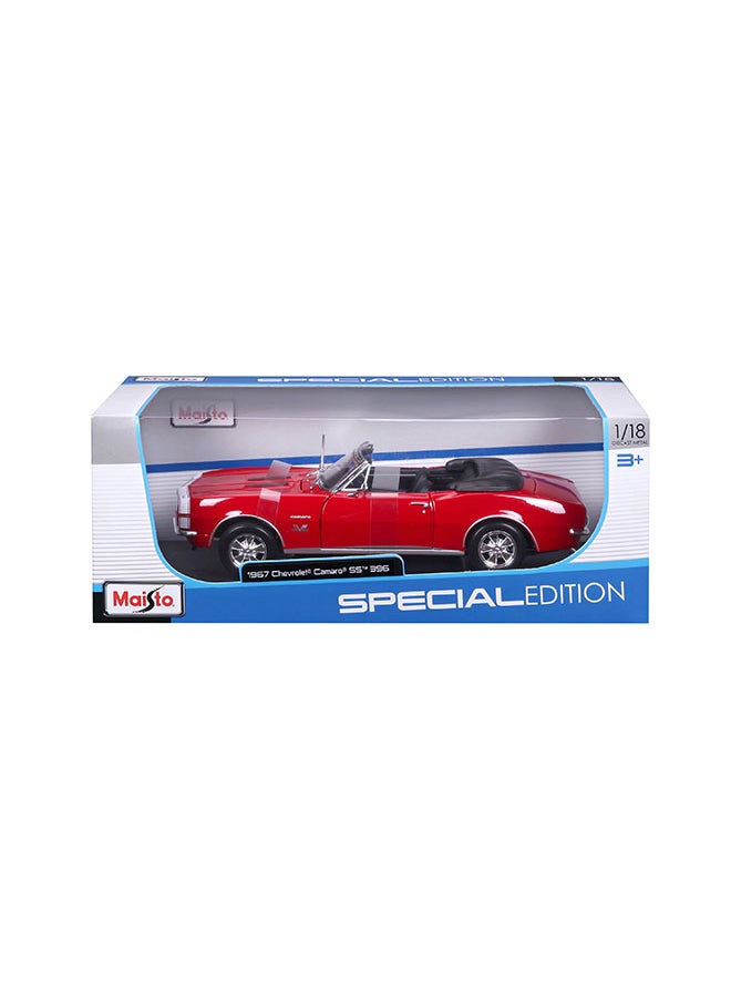 Maisto 1:18 Se (A)-1967 Chevrolet Camaro Ss 396 Convertible Red Officially Licensed Scaled Replicas of Collectible Diecast Metal Models with Exquisite Interior & Exterior Detailing for All Ages  - Image 3