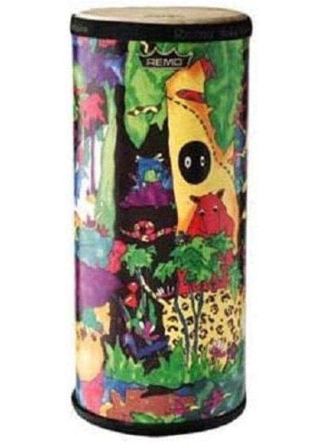 Remo Remo KD-1506-01 Kids Percussion Konga Drum - Fabric Rain Forest, 6"  - Image 2