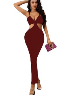 MANIKAN MANIKAN  soft solid long dress with tow slits at the waist , sleeveless type  - Image 1
