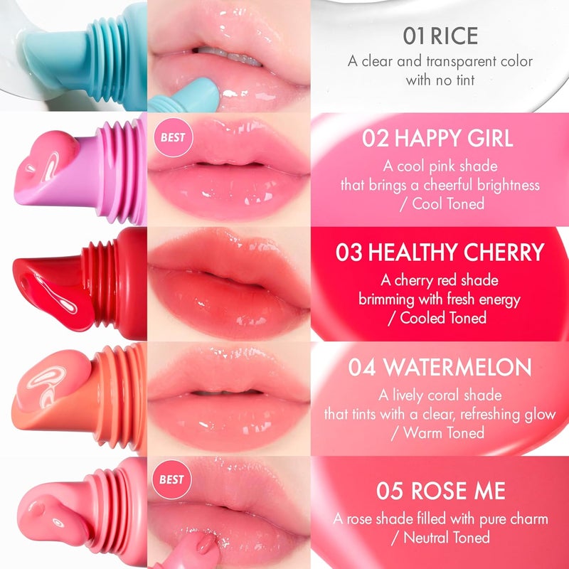 AMUSE Care Tint Lip Balm Keyring - 02 Happy Girl - Image 4