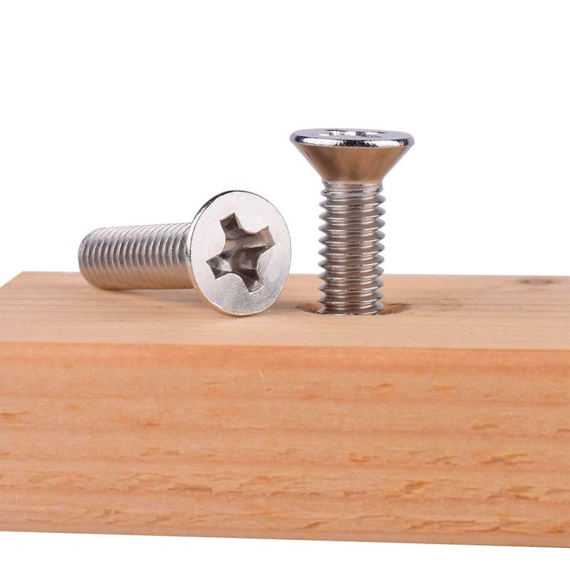 VAMUOEFL #10-24 x 3/4" Phillips Flat Head Machine Screws, Stainless Steel 304 (18-8), UNC Coarse Thread, Countersunk Head Machine Screws, 40Pcs - Image 3