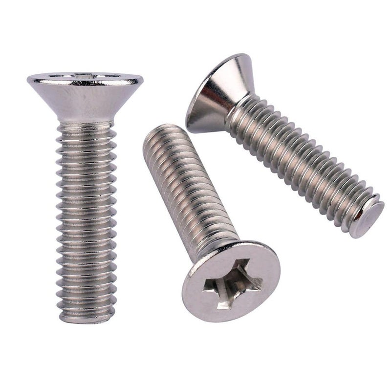 VAMUOEFL #10-24 x 3/4" Phillips Flat Head Machine Screws, Stainless Steel 304 (18-8), UNC Coarse Thread, Countersunk Head Machine Screws, 40Pcs - Image 5