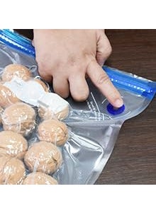 DHAVL dhavl Sous Vide Cooking Bags BPAFree Reusable Vacuum Seal Bags with Air Valve for Joule and Anova Cookers Freezer Safe Vacuum Food Storage Bags food vcuum bag 26x34 cm pack of 9  - Image 2