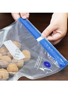 DHAVL dhavl Sous Vide Cooking Bags BPAFree Reusable Vacuum Seal Bags with Air Valve for Joule and Anova Cookers Freezer Safe Vacuum Food Storage Bags food vcuum bag 26x34 cm pack of 9  - Image 5