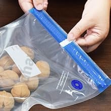 dhavl Sous Vide Cooking Bags BPAFree Reusable Vacuum Seal Bags with Air Valve for Joule and Anova Cookers Freezer Safe Vacuum Food Storage Bags food vcuum bag 26x34 cm pack of 9 - Image 5