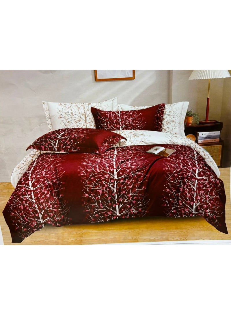 Single Duvet set 4 pieces set comforter set pillow cover bed sheet duvet cotton quality single54
