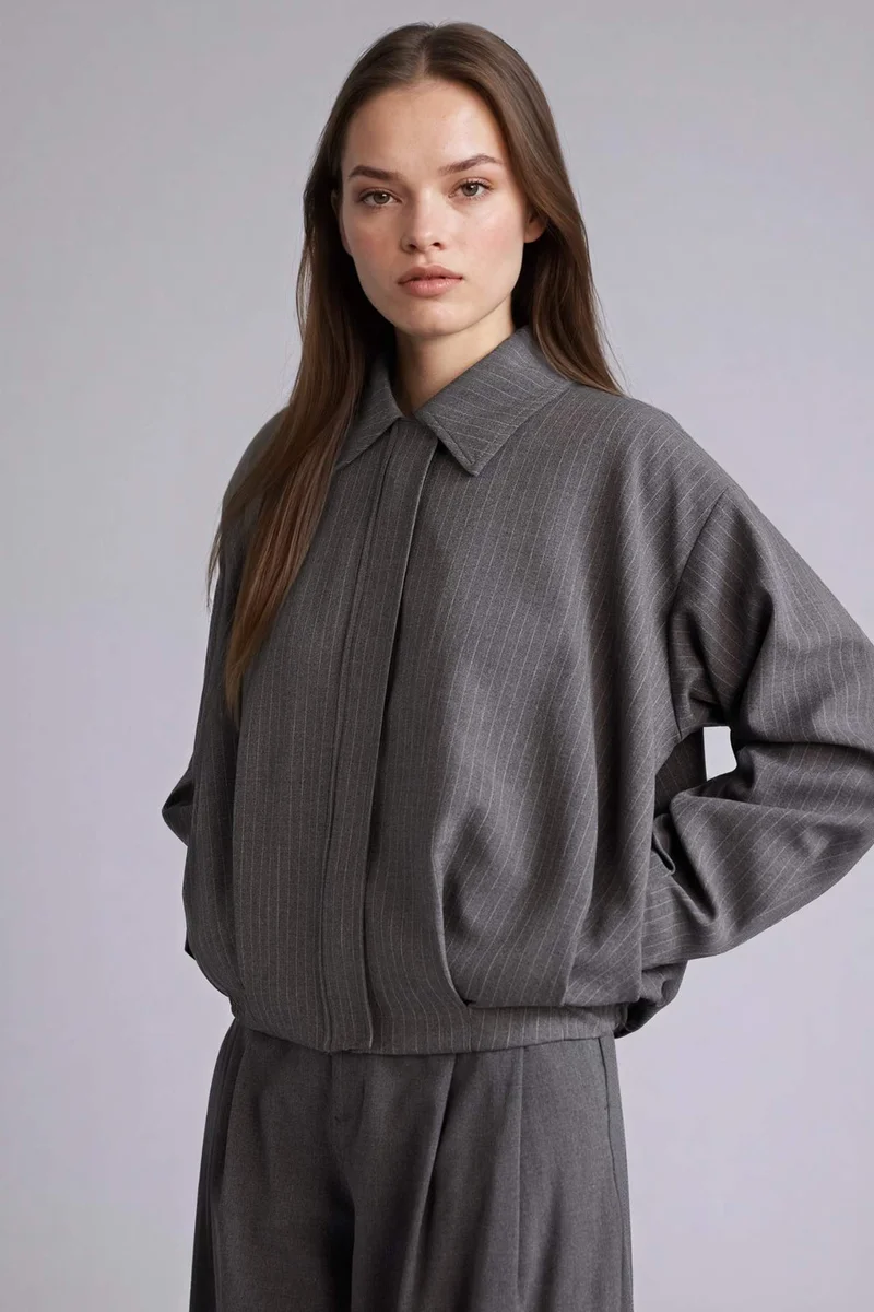 DeFacto Shirt Collar Blazer