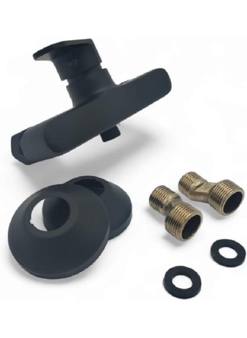 Bidet Mixer Simple and quick installation fits most standard bathroom systems Black - Image 1