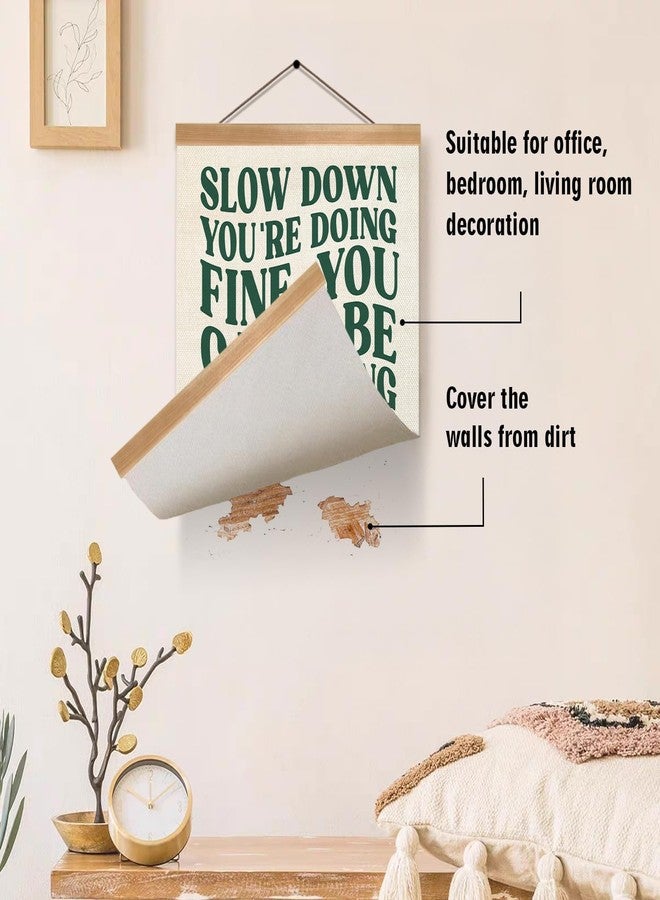 ZTGDA Slow Down You're Doing Fine Wall Art Poster, Daily Reminder Positive Affirmations Poster, Preppy Girly Apartment Decor, College Dorm Uplifting Quote Home Bedroom Decor - Image 3