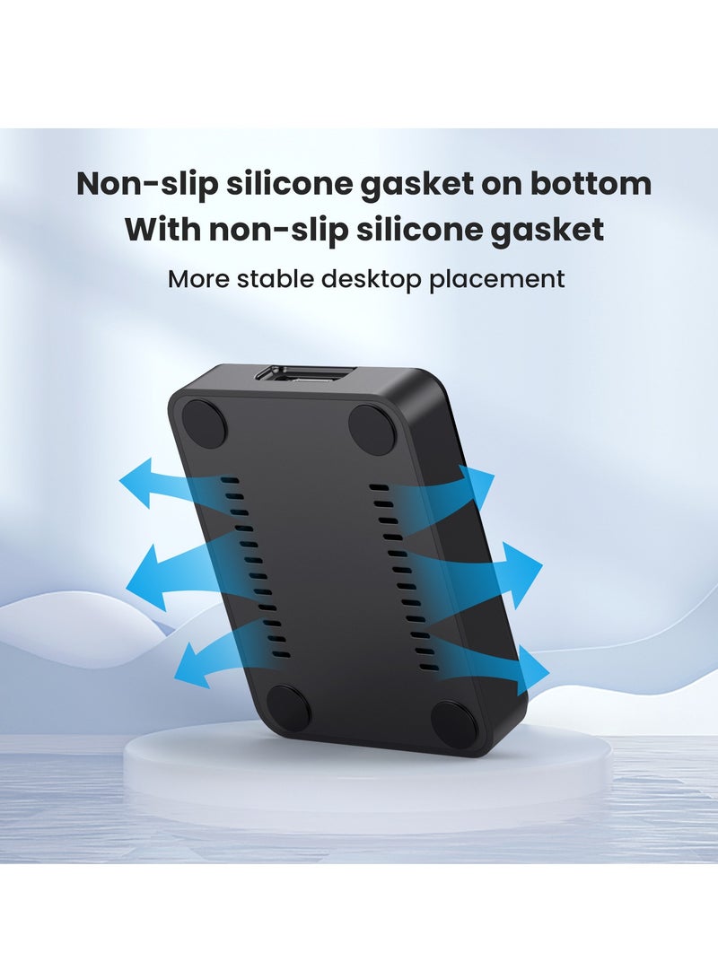 Joyelink M.2 NVME/SATA SSD Enclosure Reader, M.2 SSD to USB-A/C Reader Adapter Compatible with (M Key, B+M Key) NVMe and SATA NGFF SSD Dock, Size for 2280 2260 2242 2230 Portable Plastic Enclosure - Image 4